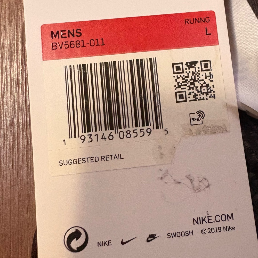 Nike Men's Long Sleeve Tee - Charcoal Black - Picture 9 of 11